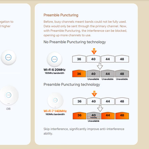 <span class=keywords><strong>Tenda</strong></span> BE5010 Access <span class=keywords><strong>Point</strong></span> da Soffitto con Velocità Wireless di 5010 Mbps, Dual-Band 2.4 GHz e 5 GHz, WiFi7, Alimentazione PoE - Product Image 4