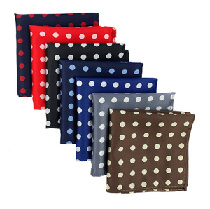 Bandana carré unisexe à pois en polyester jacquard, accessoire de costume, toutes saisons - Product Image 5