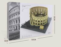 5225 1756 pièces Briques d'architecture du monde Modèle Colisée-Rome, Italie Blocs de construction Scenery urbaine Blocs de construction Jouets pour enfants