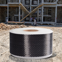 Tissu en fibre de carbone 200g unidirectionnel/tissé pour le renforcement structurel des ponts et des bâtiments