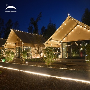 Starwild <span class=keywords><strong>Hotel</strong></span> de lujo al aire libre Living Resort Custom Homes Single Four-Season Glamping Hut Baño <span class=keywords><strong>Safari</strong></span> Lodge Carpas - Product Image 4