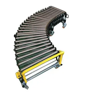 DY-31 Expandable stretchable carrier carbon steel motorized roller conveyor