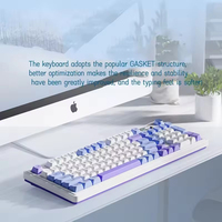 Clavier de jeu sans fil BOSSTON 2,4 GHz double mode, rétroéclairage RVB, USB-C, étanche, taille standard, pour ordinateur portable/bureau, prix d'usine