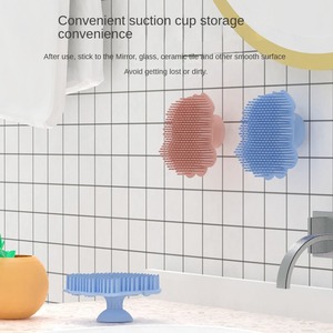 Brosse à shampooing en silicone pour bébé, forme d'animal, multifonction pour le bain des nouveau-nés, frottage de la <span class=keywords><strong>boue</strong></span>, 10x10x5cm - Product Image 5