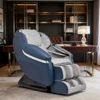 Silla de Masaje Inteligente 3D de Cuerpo Completo, 8 Programas Automáticos, Gravedad Cero de 2 Etapas, Bolsas de Aire para Pies, Riel de 110 CM, Diseño que Ahorra Espacio