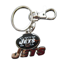 Llavero Personalizado de los New York Jets, de Aleación de Zinc, Estilo Tradicional y Moderno, para Aficionados del Equipo Deportivo