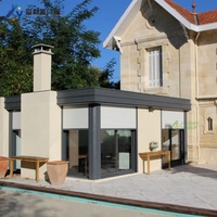Puerta Enrollable Vertical de Aluminio de Diseño Moderno, Puerta de Garaje Automática Antirrobo para Uso en Granjas, Hoteles y Almacenes, 5 Años de Garantía