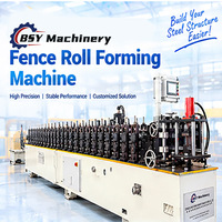 Machine de formage à froid de panneaux de clôture en acier avec moteur à engrenages et roulement, sur mesure, pour la fabrication de clôtures Dura