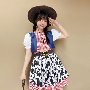 Costume de cosplay Toy Story pour enfants, tenue de cowboy western Woody pour fille, Halloween, 5-7 ans, Printemps 2025 - Product Image 4