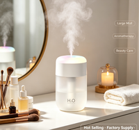 Humidificateur USB portable, options multicolores, grande brume, aromathérapie, veilleuse LED, utilisation voiture/bureau, 240 ml – Approvisionnement direct usine