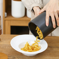 Boîte de rangement en céramique scellée style nordique pour cuisine, pot à thé, café et sucre, grande capacité, compatible micro-ondes, avec couvercle hermétique