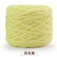 3.3 Grands écheveaux de fil chenille finement filé, blanchi brillant, en laine et coton monofilament épais, pour tricot de chaussons et chaussures DIY