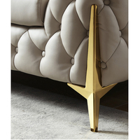 Pieds de canapé en chrome doré de style européen de luxe, base de lit personnalisée en or, patas pata muebles, meubles en fer, métal pour cuisine, extérieur