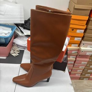 Nouveautés 2025 - Bottes à talons blocs pour femmes, automne-printemps, hauteur genou, pour femmes sexy - Product Image 6