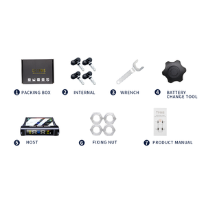 Herramientas para Vehículos, Sensor Interno TPMS Solar, Sistema de Alarma Digital para Automóvil, Herramienta de Diagnóstico Automotriz TPMS - Product Image 5