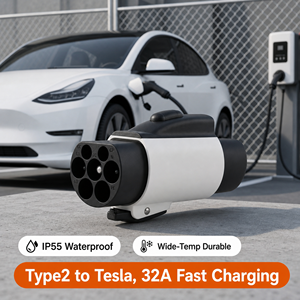 อะแดปเตอร์ชาร์จรถยนต์ไฟฟ้า OEM <span class=keywords><strong>Type</strong></span> 2 เป็น Tesla NACS รุ่นที่ 2 32A 7.2KW แบบกำหนดเอง ใช้ได้กับ Tesla Model S, Model X - Product Image 6