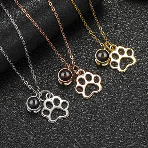 قلادة من الفضة الإسترلينية على شكل كلب أو باو قلادة تذكارية مخصصة على شكل باو للجدة الأم وابنة الزوجة - Product Image 4