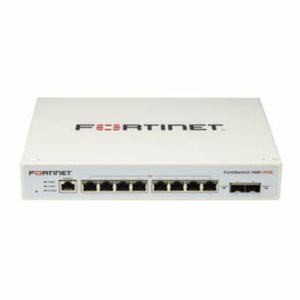 Fortinet FortiSwitch <span class=keywords><strong>108F</strong></span>-FPOE-Commutateur-géré-8x10/100/1000 (PoE +) + 2 x Gigabit SFP-flux d'air latéral-ordinateur de bureau - Product Image 1