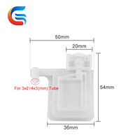 Senchro White Large-filter Ink Damper dengan Mulut Persegi Pelat Logam Ganda Inlet Besar Kompatibel untuk Printer Inkjet Eco Solvent