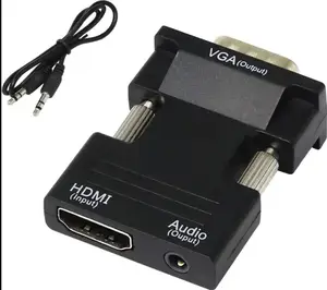 3,5-mm-AUX-Audiokabeladapter Unterstützung für Video ausgänge 1080P-Signal für PC-Laptop-TV-Box HD-zu-VGA-Konverter