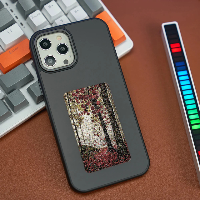 Screen Smart Phone Case for Eink for Iphone 15 14 13 Pro Max Diy Display Nfc Refesh Case 3 Color Battery Free