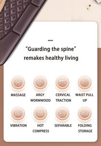 S87 Hochwertiges Elektrisches Knetmassagegerät <span class=keywords><strong>Shiatsu</strong></span> Ganzkörper-Vibrationsmassage Rückenmassagekissen - Product Image 3