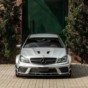 Nouveau capot moteur en fibre de carbone à moitié carbone, style Black Series, pour <span class=keywords><strong>Mercedes</strong></span>-Benz Classe C (W204) <span class=keywords><strong>AMG</strong></span> C63 (2011-2014), avec boulons - Product Image 4