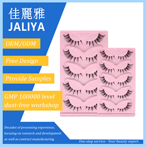 5 paires de <span class=keywords><strong>faux</strong></span> <span class=keywords><strong>cils</strong></span> individuels en fourrure naturelle épaisse et bouclée, série œil de chat, fabriqués à la machine, faciles à éventailer, doux et naturels - Product Image 5