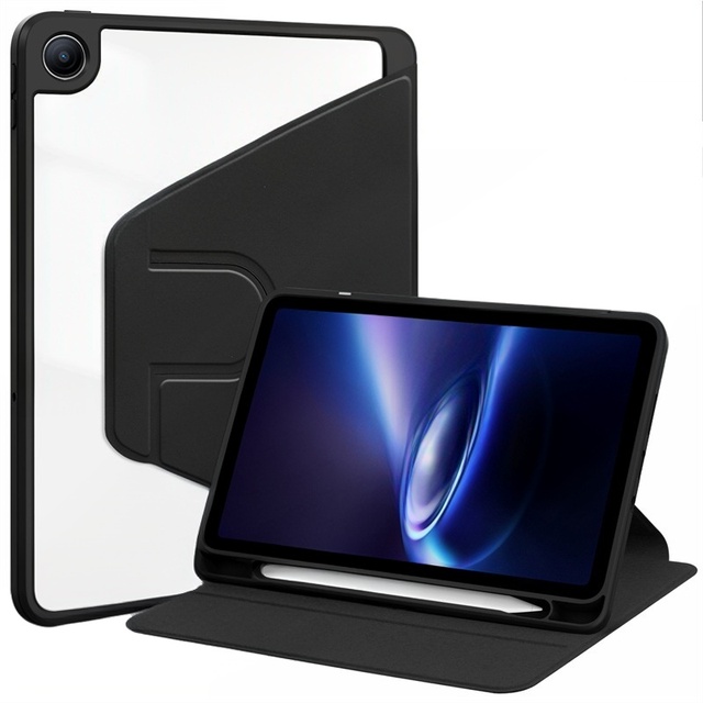 2026 Newest 360 Rotating Tablet Case for Redmi Pad 2 SE Ergonomic Slim Protective Hard Shell with Anti-Scratch Transparent Back