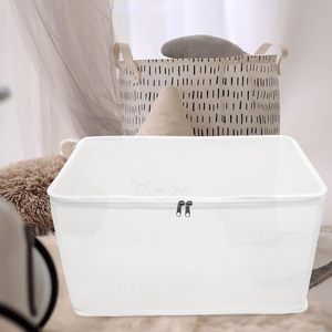 Lot de 7 boîtes de rangement transparentes en plastique pliables pour la maison, organisateur de vêtements, sacs de rangement pour jouets, couettes et livres - Product Image 3