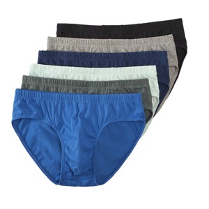 <strong>Men's</strong> Mid-Waist Summer Triangle <strong>Briefs</strong> Breathable 100% Cotton Underwear - Product Image 5