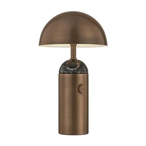 Stacked Travertine Stone Modern Luxury Table Lamp | Natural Statement Lighting for Hotel Lobby & Premium Living Area - Product Image 4