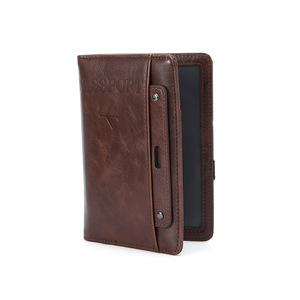 Porta Pasaportes Corto de Cuero PU Impermeable, Multifuncional, con Ranura para Tarjeta SIM Antirrobo, de Poliéster para Viajes, Venta al Por Mayor de Fábrica - Product Image 3