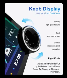 Perillas duales Android Ai Car <span class=keywords><strong>Dvd</strong></span> <span class=keywords><strong>Player</strong></span> Radio Android Car Display Diamond 2K Android Pantalla Para Carro Carplay Pantalla 10 pulgadas - Product Image 4