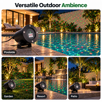 Projecteur laser dynamique ZhonNa Starlight rouge et vert pour KTV, Noël, extérieur, jardin, ciel étoilé, éclairage de pelouse, équipement d'éclairage de scène