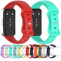 Gelang silikon lembut untuk Huawei Band 10 9 8, gelang tali NFC warna-warni pengganti gelang jam tangan pintar