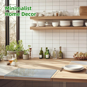 Hoja acrílica antideslizante de 3mm de MOQ bajo, tabla de cortar de plástico transparente, tabla de cortar grande con labio para Cocina - Product Image 4