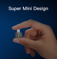 GS08 para Mini Adaptador OTG de Aleación de Aluminio USB Tipo-C con Cubierta de TPE para Teléfono Móvil, Lector de Tarjetas y Ratón