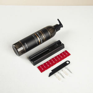 Bouteilles d'hôtel jetables de luxe 360 ml noir et or, pots vides écologiques <span class=keywords><strong>pour</strong></span> shampoing/lotion <span class=keywords><strong>pour</strong></span> l'hôtellerie - Product Image 2