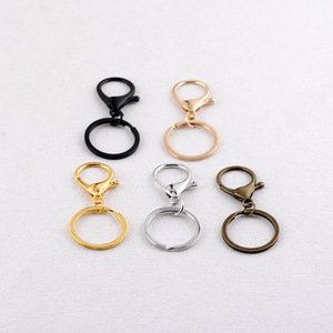 Multi Color Metal Lobster Clasp Keychain <b>Ring</b> Set For DIY Bag Accessories - Product Image 1