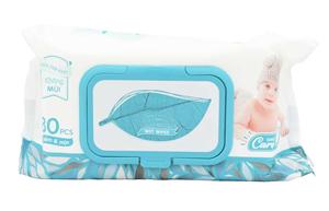 80 Lingettes pour bébé écologiques, douces, non parfumées, pour adultes à peau sensible, sans alcool, du Vietnam - Product Image 4