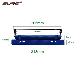 Soporte Universal Ajustable para Matrícula de <span class=keywords><strong>Coche</strong></span>, Soporte de Montaje Automático para Placa de Matrícula de Carreras de Fibra de Carbono - Product Image 5
