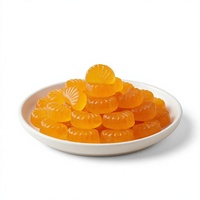 Permen Gummy Buah OEM/ODM Kemasan Besar Irisan Jeruk Rasa Manis Berwarna-warni Bentuk Kartun
