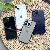 Coque de téléphone originale 1:1 Super Crystal Clear Non Yellowing Slim Anti Fingerprint pour Apple iPhone 14 Plus 15 Pro Max