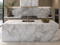 Dalle de marbre blanc bulgare polie, à jointure apparente, pour murs, cheminées, comptoirs, meubles de salle de bain et intérieurs d'hôtels