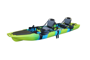Nouveau Vicking Modulaire Amovible Tandem <span class=keywords><strong>2</strong></span> Personnes En Plastique Dur Pêcheur Kayak 14 FT <span class=keywords><strong>2</strong></span> ou 3 Section Pédale Kayak De Pêche avec Pédales - Product Image 3