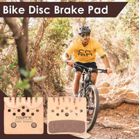 Plaquette de frein de vélo semi métallique plaquettes de frein à disque de vélo vtt noir pièces de vélo de cyclisme