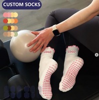 Chaussettes de yoga personnalisées haut de gamme, conçues avec des styles de qualité supérieure, chaussettes de yoga de sport confortables