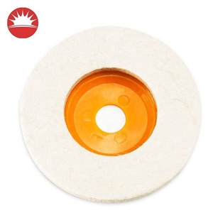 Almohadillas pulidoras de rueda de pulido de fieltro de lana 100%, <span class=keywords><strong>5</strong></span> <span class=keywords><strong>pulgadas</strong></span>, 125mm, amoladora angular personalizada, disco de lana, ruedas de solapa compatibles con OEM - Product Image 3