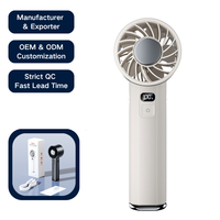 Ventilateur portable pliable personnalisé OEM ODM avec logo, rechargeable USB-C, avec cordon, vente en gros